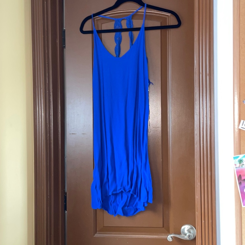 Electric blue medium dress